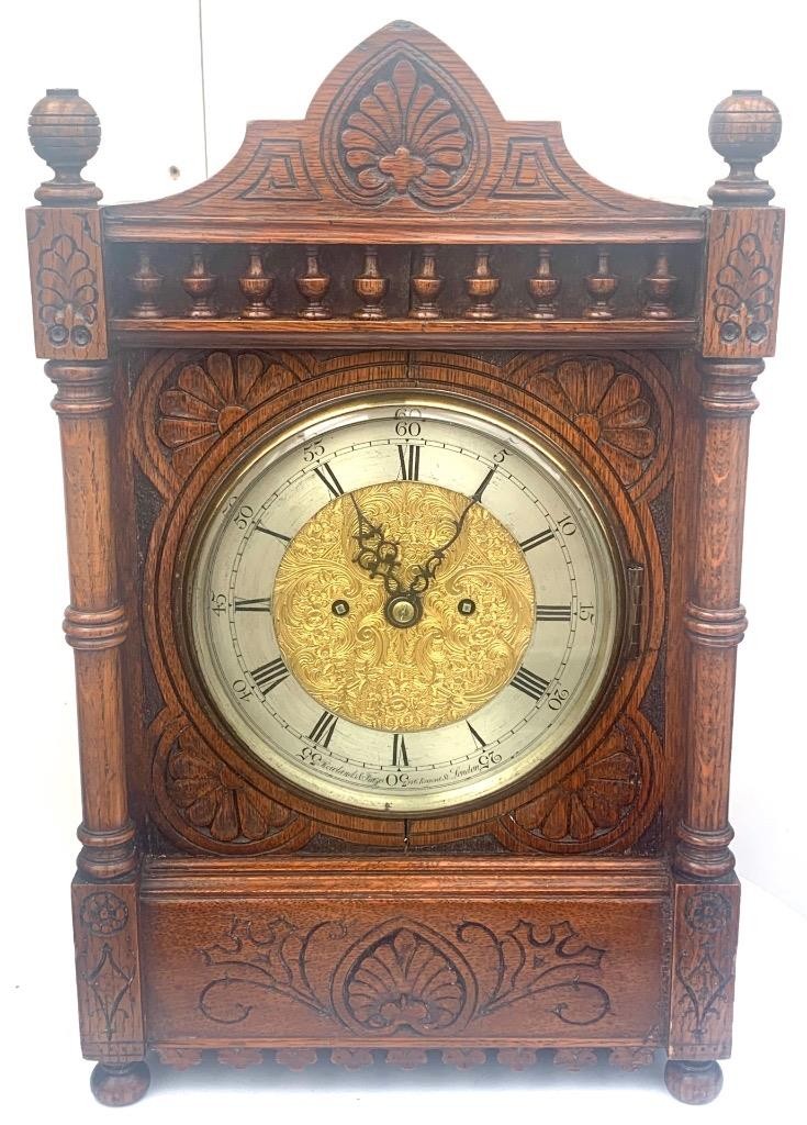 Antique English Twin Fusee Bracket Clock Regent Street London