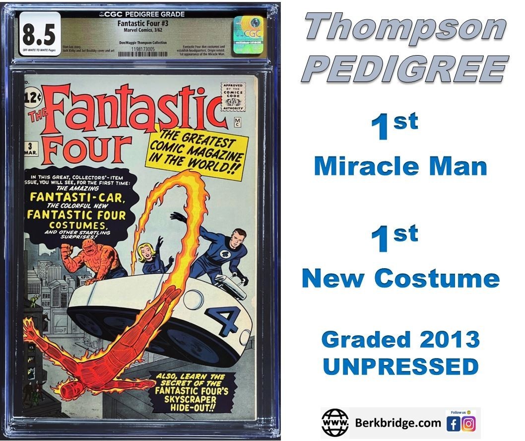 Fantastic Four 3 CGC 8.5 (1962 Marvel Comics) 1st Appearance 