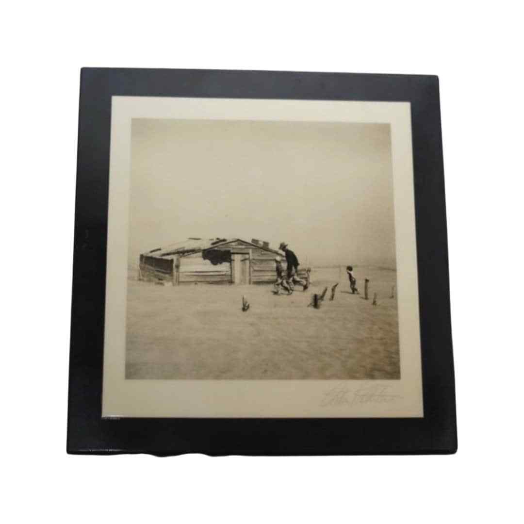 Authentic Arthur Rothstein Dust Bowl Print, Signed Fine Art Photography,