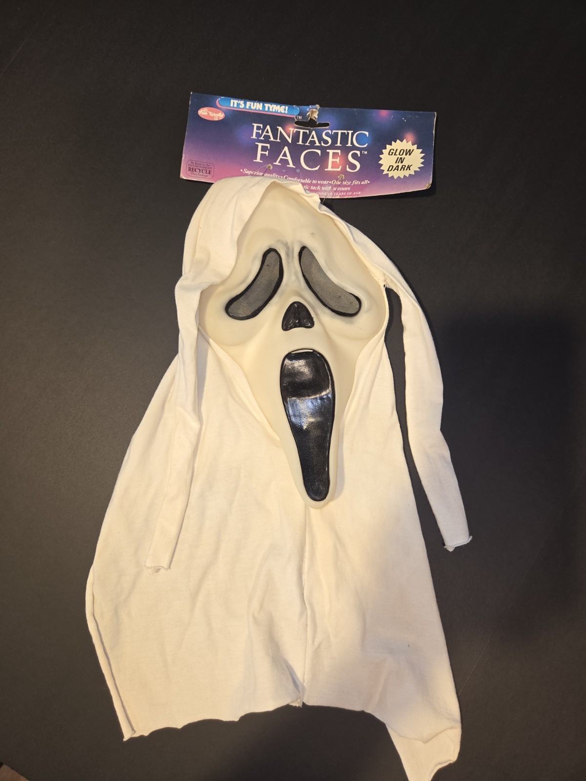 RARE VTG Gen 1 Original Tag White Shroud Ghost Face Mask *GRAIL PIECE* READ RARE VTG Gen 1 Original Tag White Shroud Ghost Face Mask *GRAIL PIECE* READ