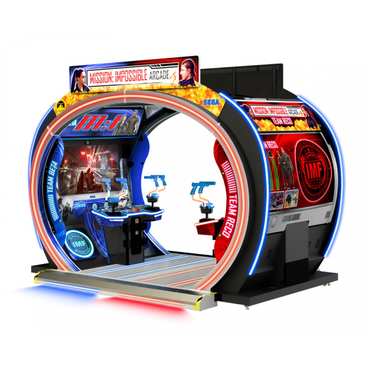 SEGA Mission Impossible Deluxe Arcade Gun Shooting Video Game - 4 Players