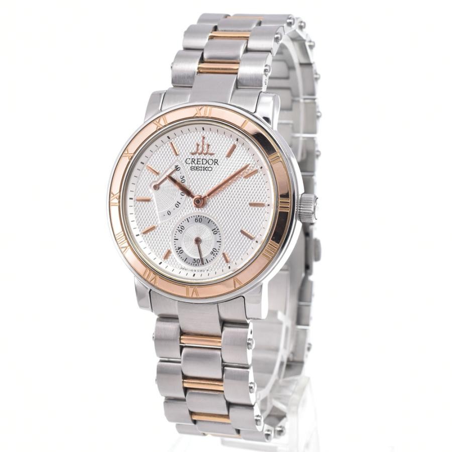SEIKO CREDOR GCAY992 4S79-0020 Power Reserve Manual Wind K18 Yellow Gold Men's