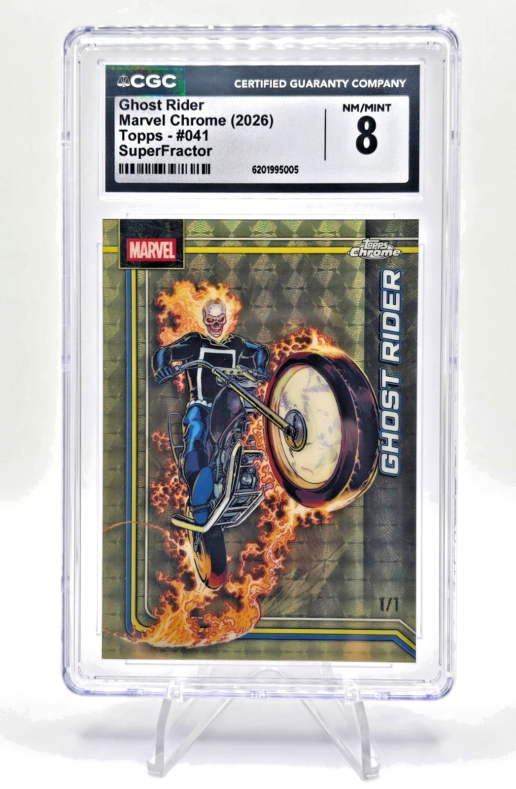 2026 TOPPS CHROME GHOST RIDER SUPERFRACTOR 1/1 CGC MARVEL