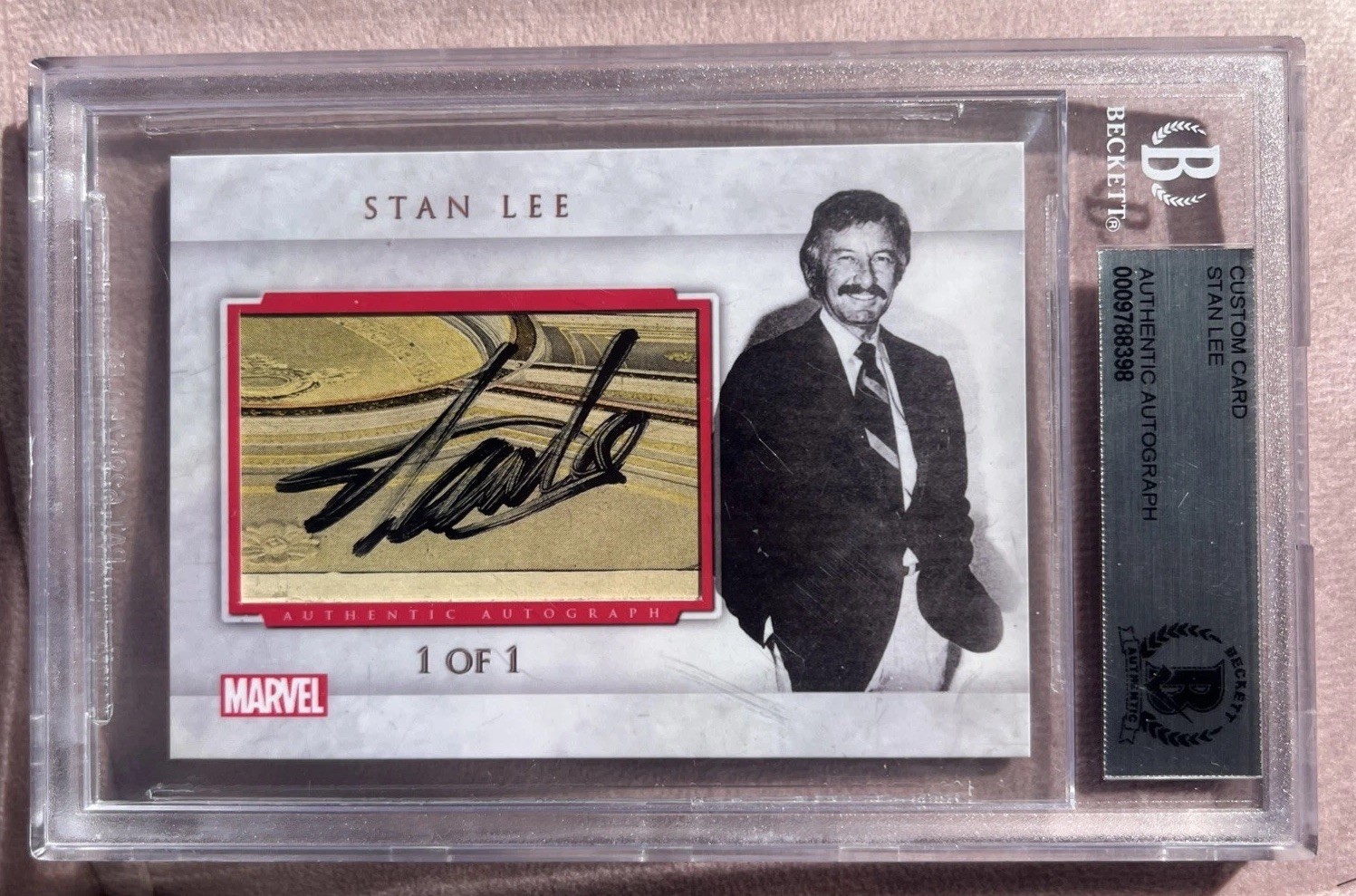 STAN LEE SIGNED CUSTOM MADE MARVEL CARD 1/1 - BECKETT - DNJ CARDS CREATION STAN LEE SIGNED CUSTOM MADE MARVEL CARD 1/1 - BECKETT - DNJ CARDS CREATION