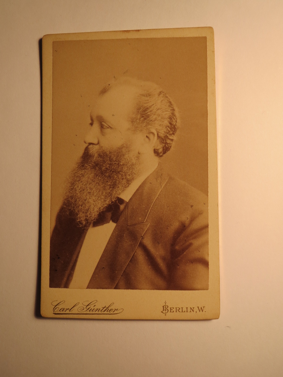 Berlin-Professor Dr. Wilhelm Dieckerhoff-WS 1892/93-Veterinarian CDV
