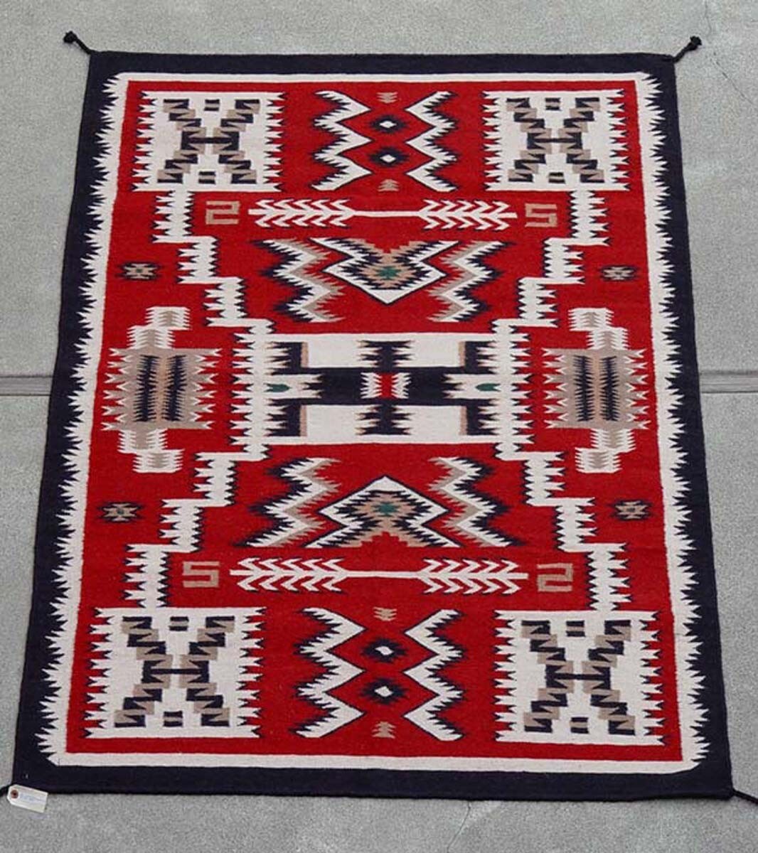 Southwest Area Rug, 10' x 14' Navajo Storm Pattern Style, Contemporary 10' x 14 Southwest Area Rug, 10' x 14' Navajo Storm Pattern Style, Contemporary 10' x 14