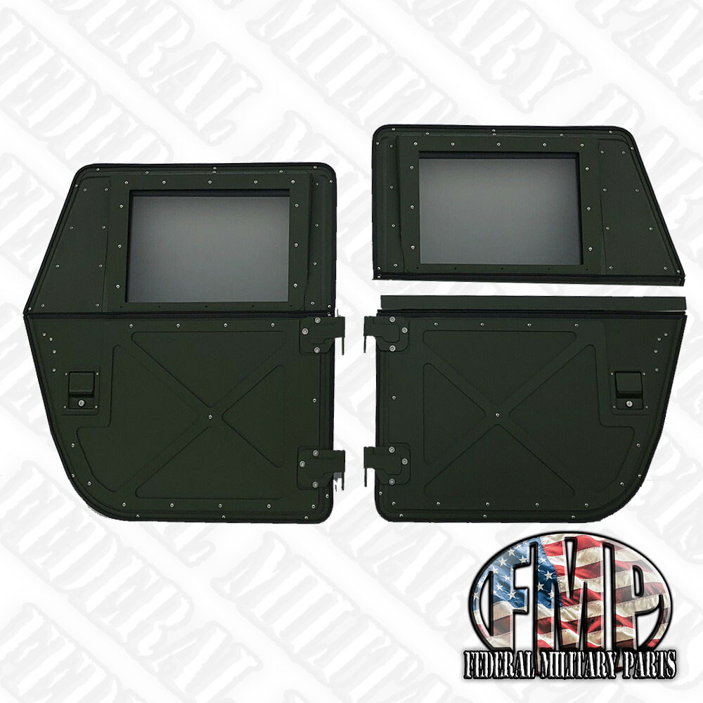 Military Humvee Tactical Split Doors-Green-Set of 4-HARDX-DOORS-MADE IN USA Military Humvee Tactical Split Doors-Green-Set of 4-HARDX-DOORS-MADE IN USA
