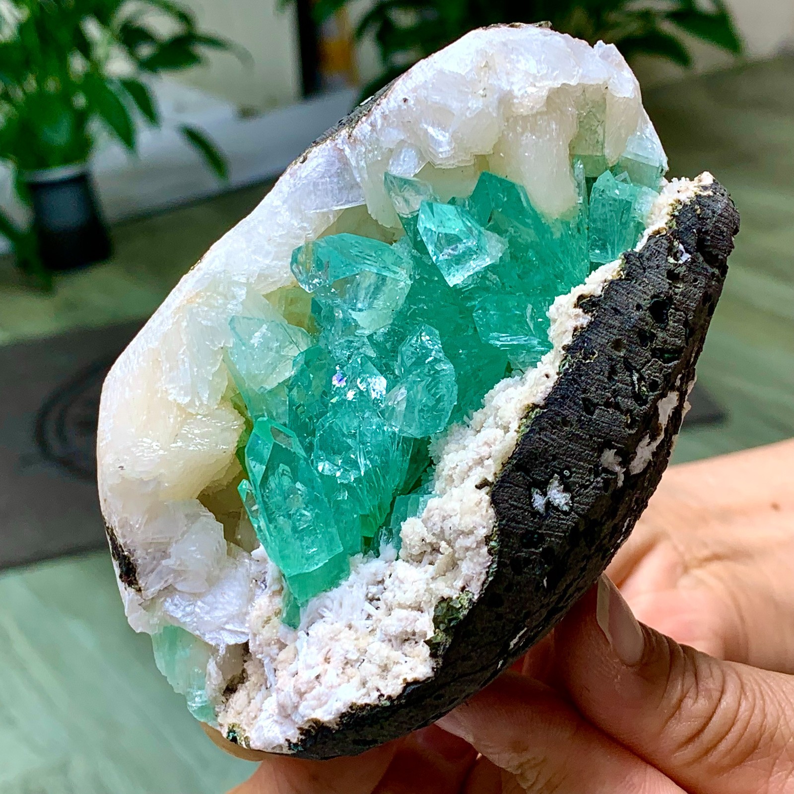 444G Natural apophyllite on zeolite Crystal Quartz Ore Healing Mineral Specimen 444G Natural apophyllite on zeolite Crystal Quartz Ore Healing Mineral Specimen