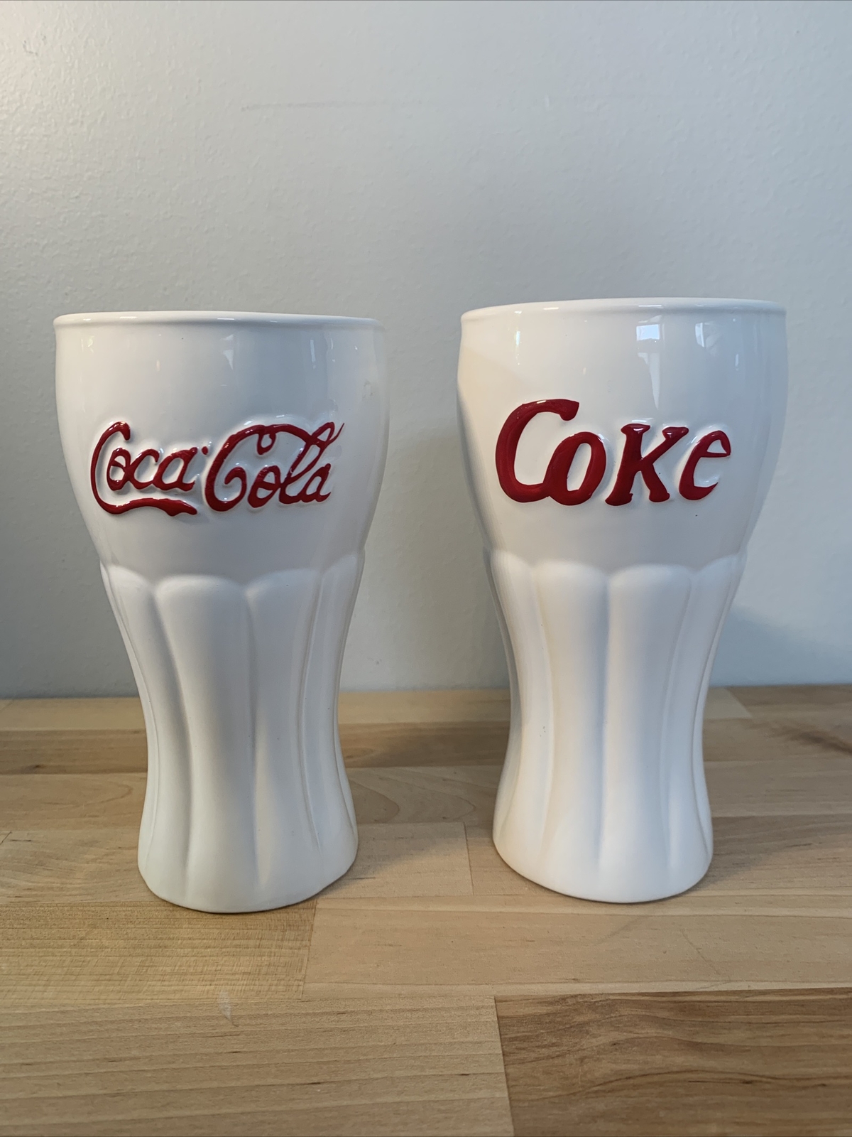 Vintage Coca Cola Ceramic Cups. Collectible And Great Conversation Piece Vintage Coca Cola Ceramic Cups. Collectible And Great Conversation Piece