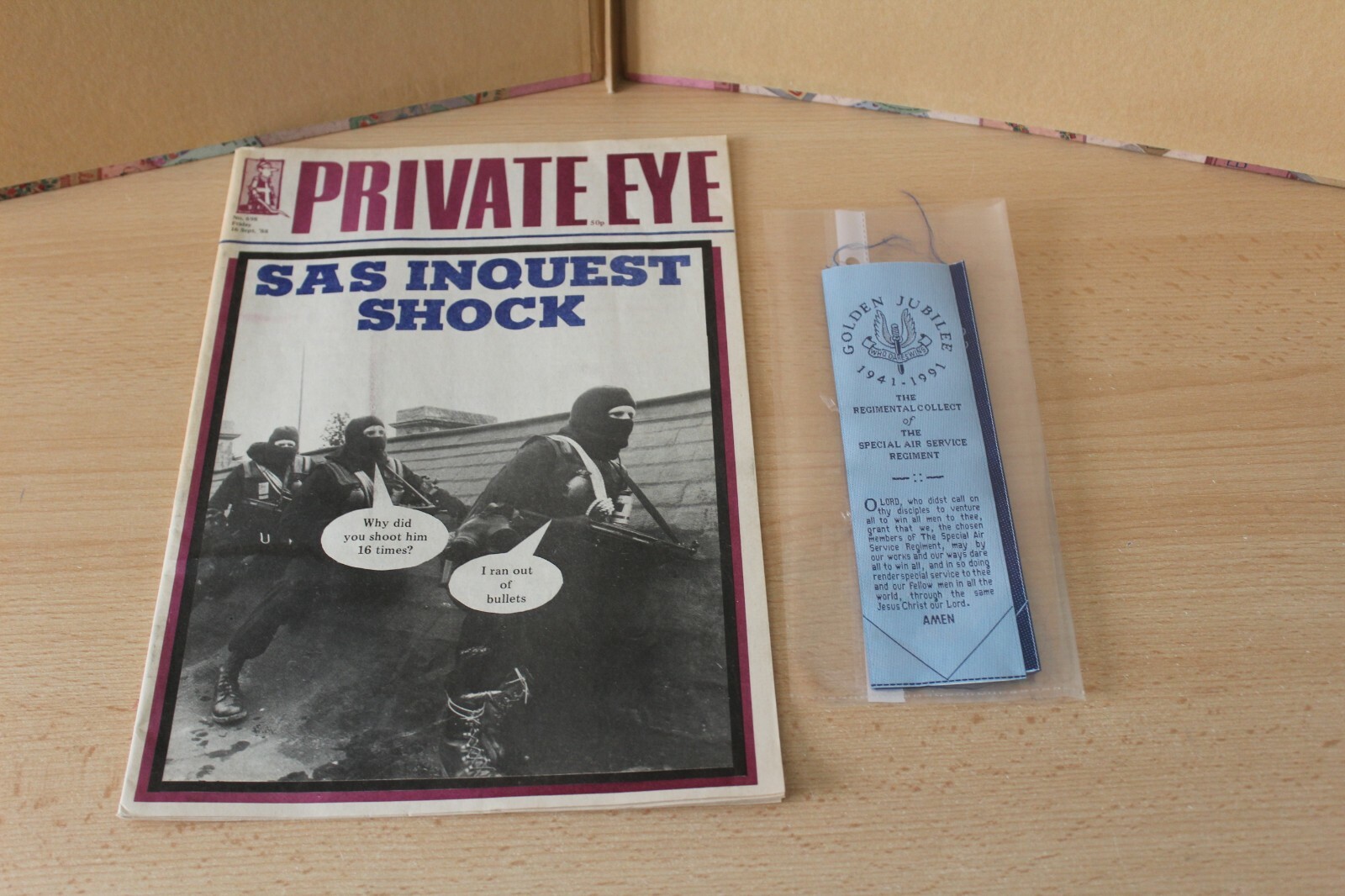 SPECIAL AIR SERVICE 1941 - 1991 GOLDEN JUBILEE PRAYER x 2 + 1988 PRIVATE EYE SPECIAL AIR SERVICE 1941 - 1991 GOLDEN JUBILEE PRAYER x 2 + 1988 PRIVATE EYE