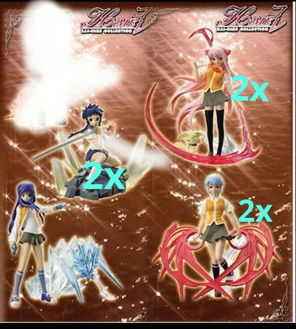 Bandai Mai - HiME Fate Genealogy Tree HiMe Collection Complete 7 Piece Set #ee7b