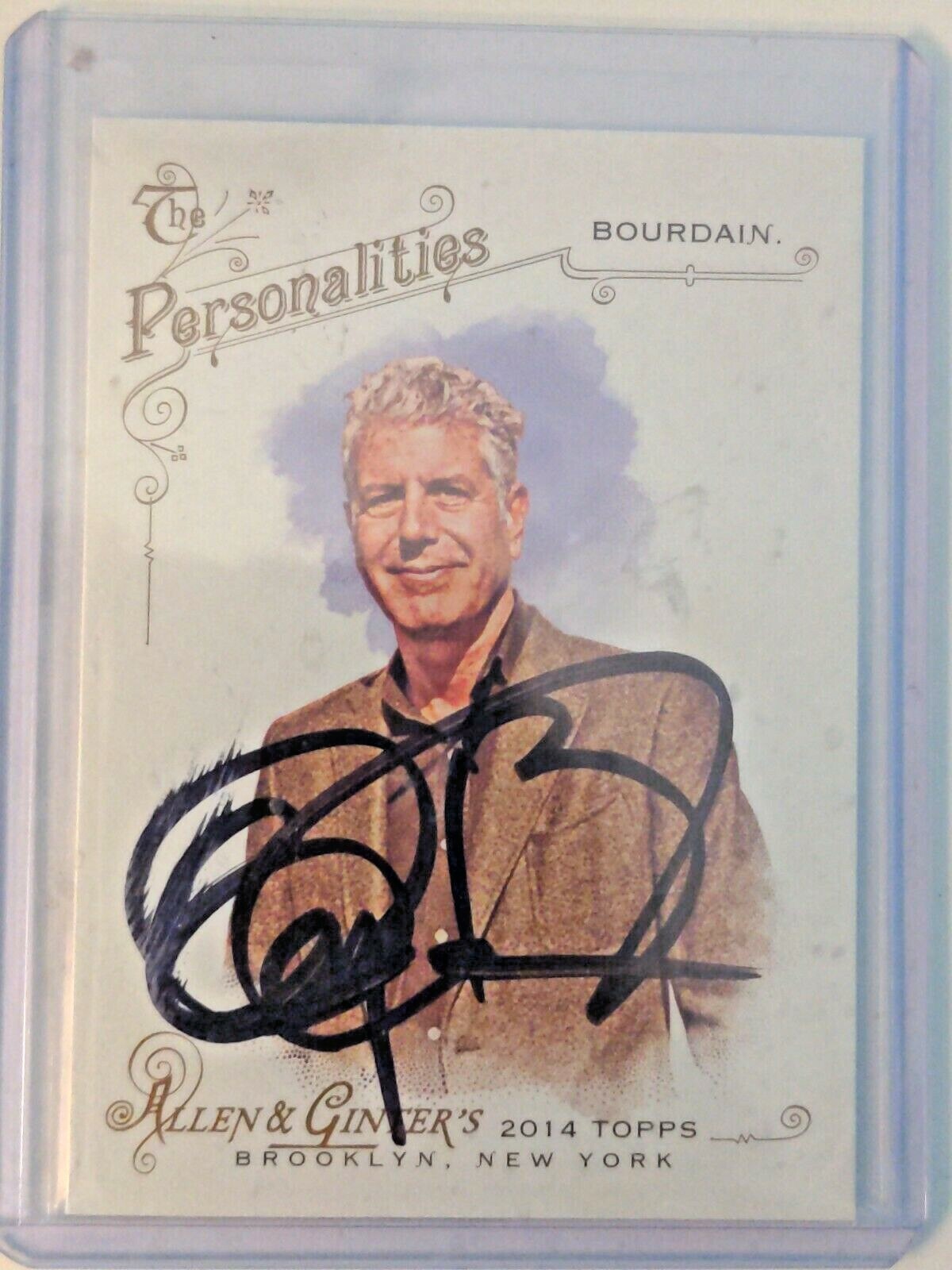 2014 Allen & Ginter - Anthony Bourdain AUTOGRAPH CARD - Parts Unknown - RARE