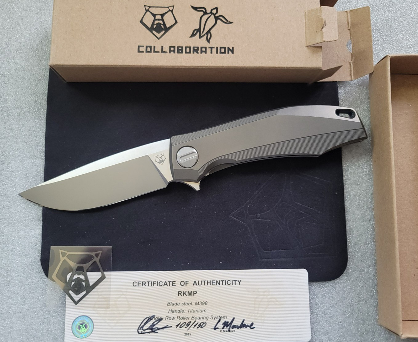 Shirogorov Knives/Charles Marlowe RKMP, 109 of 150 Special Edition Collaboration