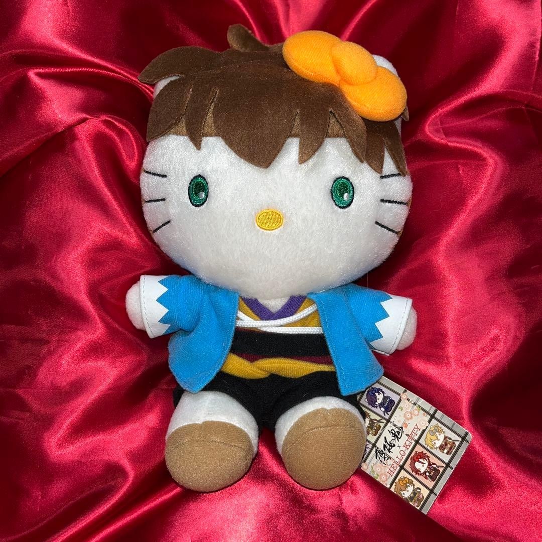 Hakuoki Sanrio Hello Kitty Collaboration Costume Heisuke Todo Stuffed Kitty Hakuoki Sanrio Hello Kitty Collaboration Costume Heisuke Todo Stuffed Kitty