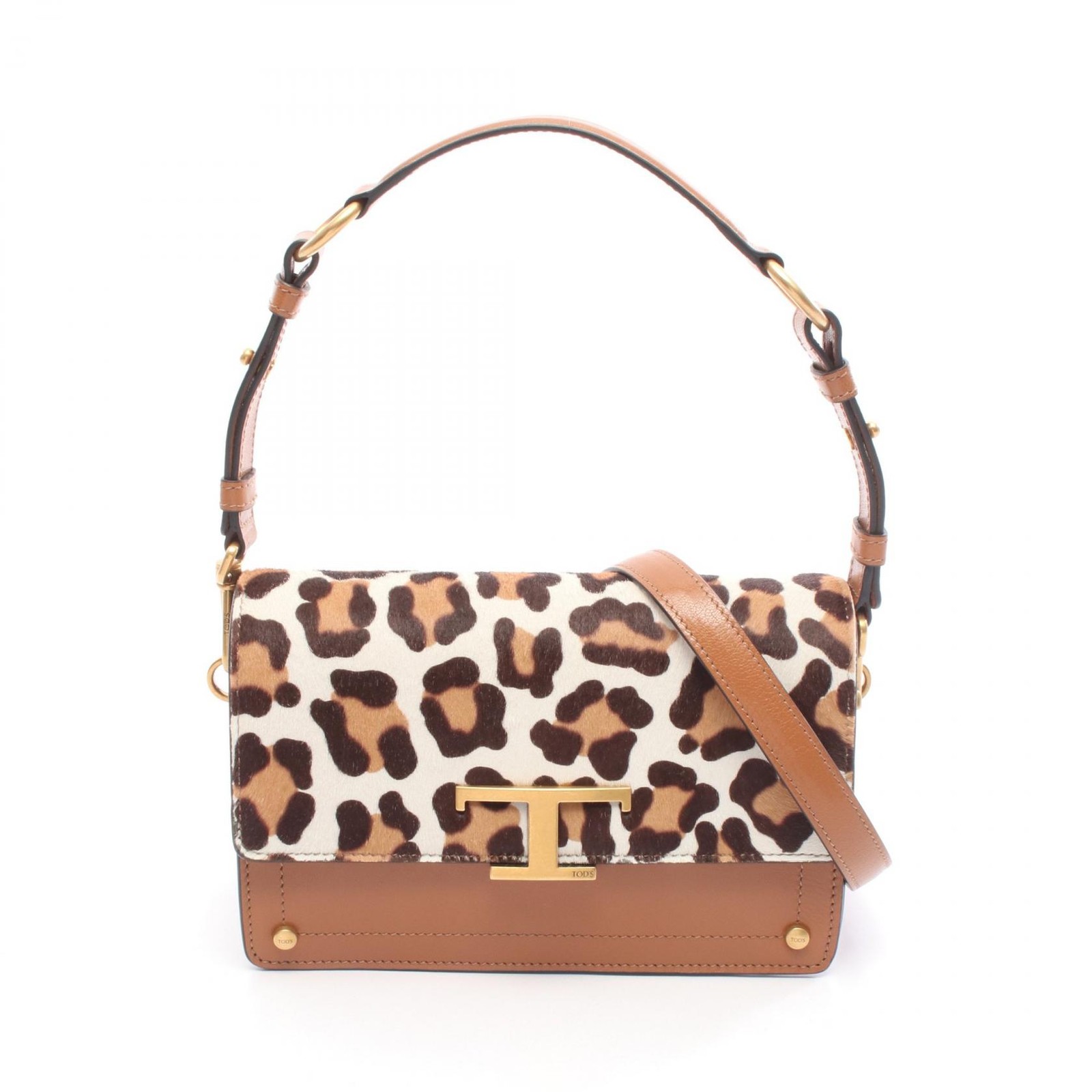 Tod's T Timeless Leather Shoulder Bag - DUTY FREE