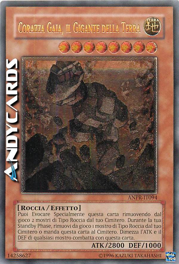 UNLIMITED ARMOR GAIA / PLATE THE EARTH GIANT • Ultimate • ANPR IT094 • YUGIOH UNLIMITED ARMOR GAIA / PLATE THE EARTH GIANT • Ultimate • ANPR IT094 • YUGIOH