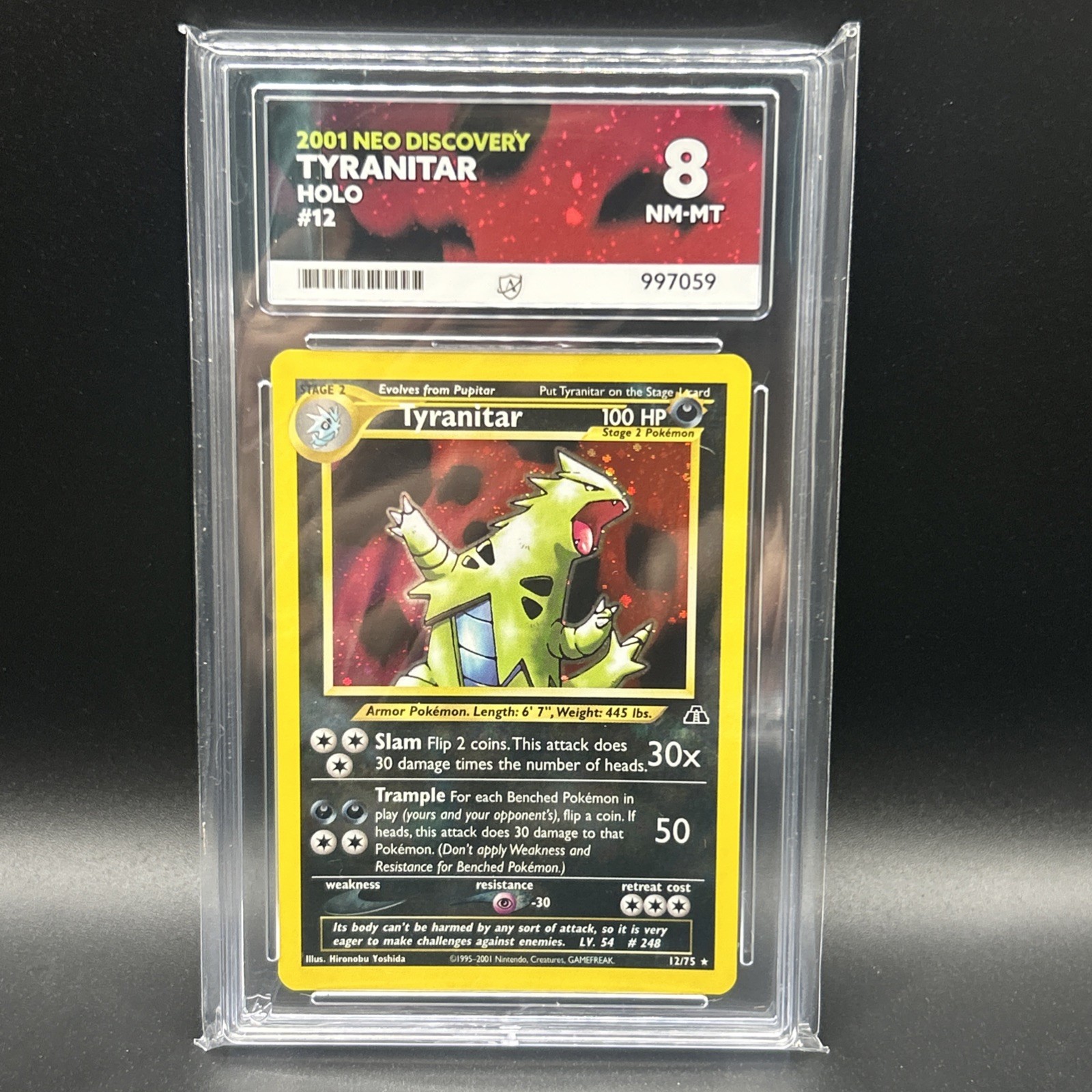 Tyranitar 12/75 Holo Neo Discovery Pokemon TCG ACE 8 Tyranitar 12/75 Holo Neo Discovery Pokemon TCG ACE 8