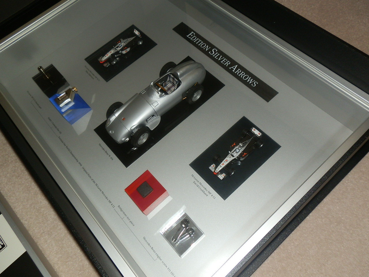 F1 1998 Mercedes Mclaren Silver Arrow Mp 4-13 W196 Model Kit Car Scale 1:43 1:18