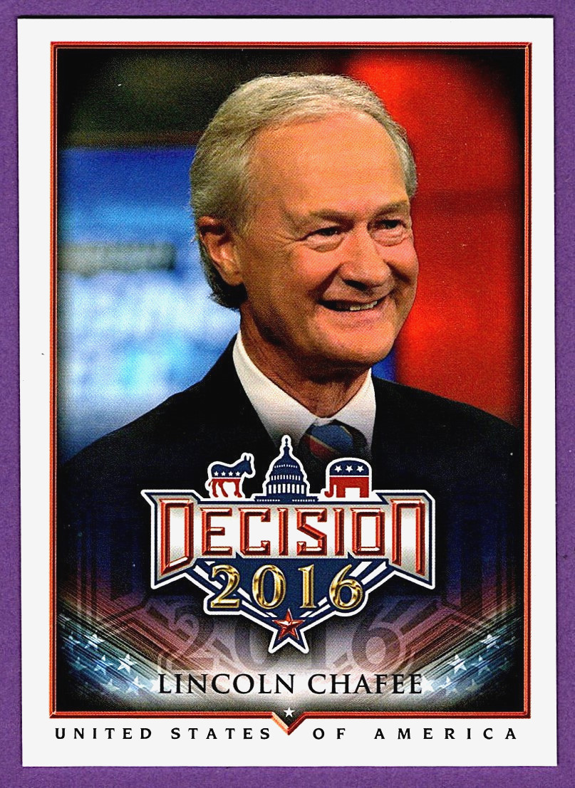 Decision 2016 Lincoln Chafee #15 - RARE CORRECTED LAST NAME SPELLING VARIATION Decision 2016 Lincoln Chafee #15 - RARE CORRECTED LAST NAME SPELLING VARIATION