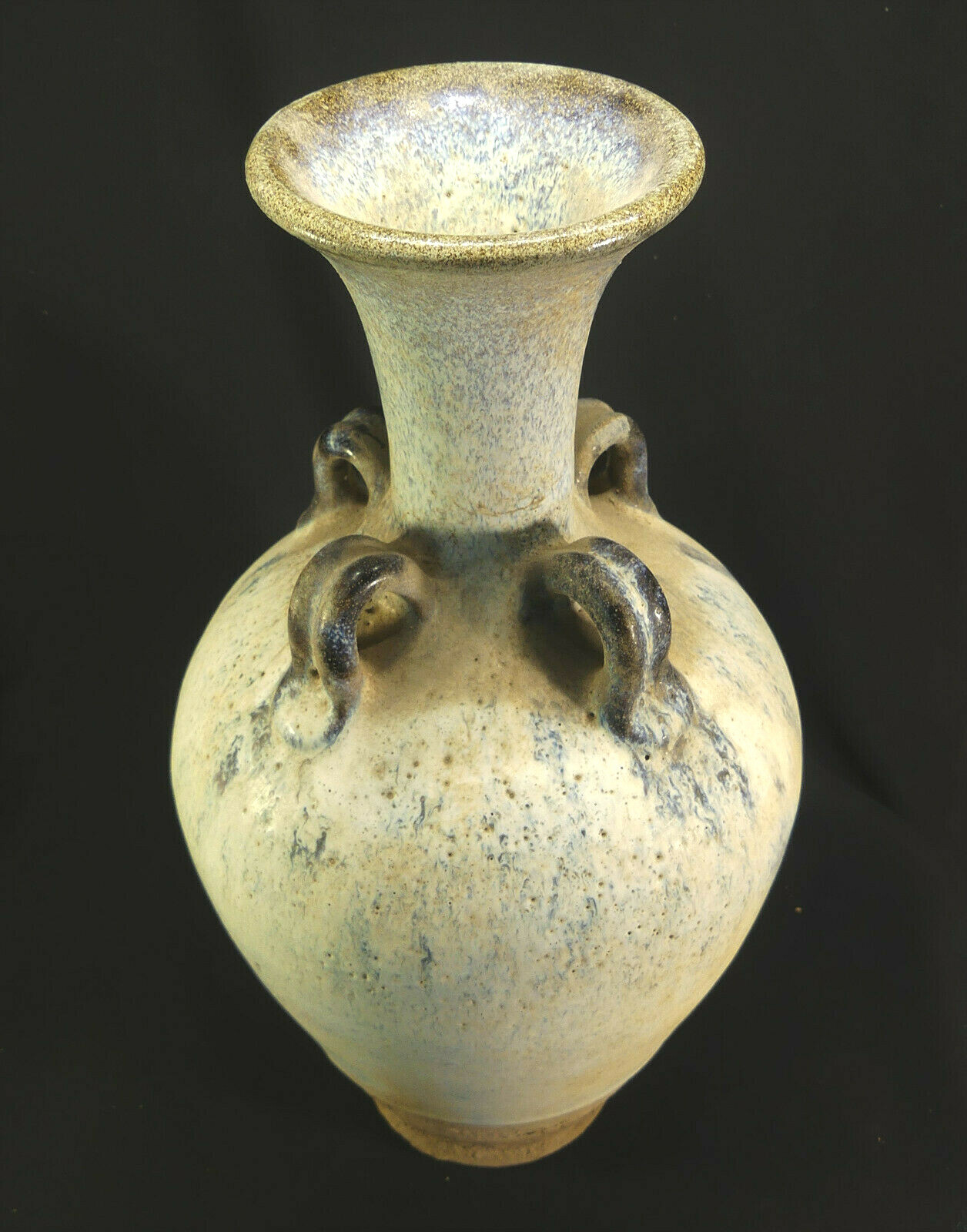 X-RARE Chinese Buddhist Vase $100k--Yuan Dyn. Jun Ware Opalescent White & Blue X-RARE Chinese Buddhist Vase $100k--Yuan Dyn. Jun Ware Opalescent White & Blue