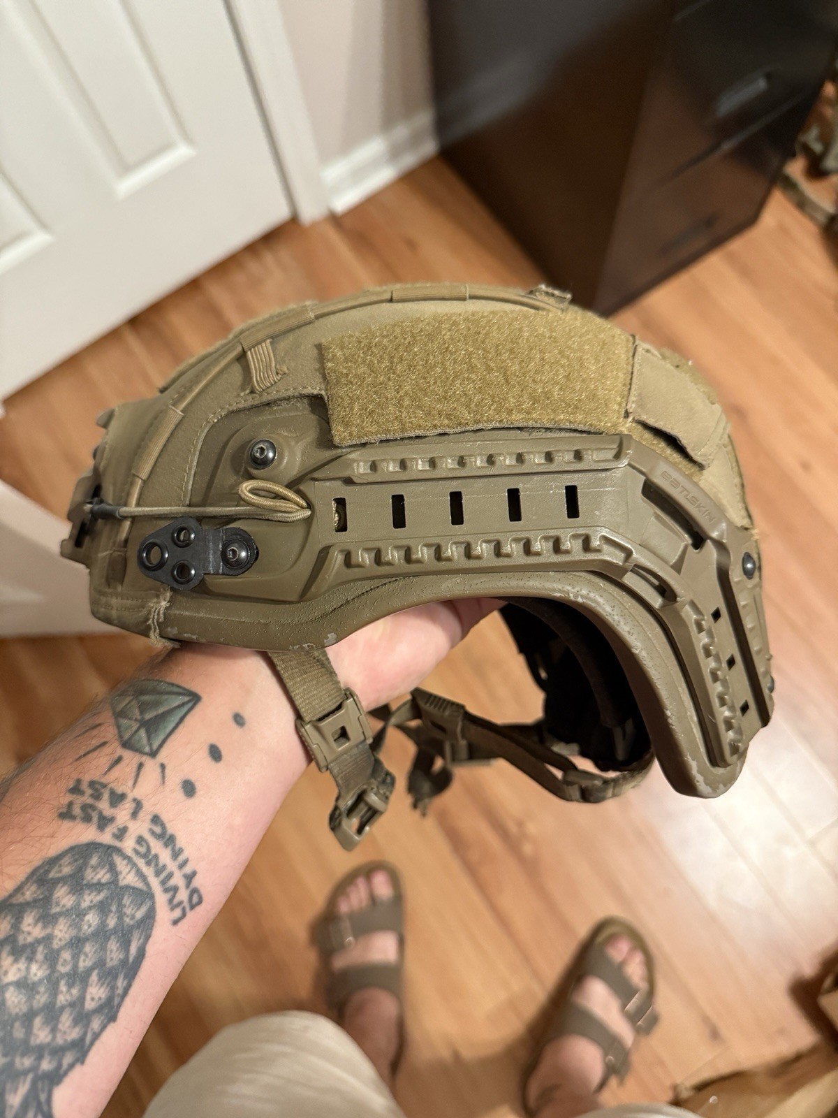 USMC Galvion PDxT IHS experimental high cut helmet w/cover, MEDIUM USMC Galvion PDxT IHS experimental high cut helmet w/cover, MEDIUM