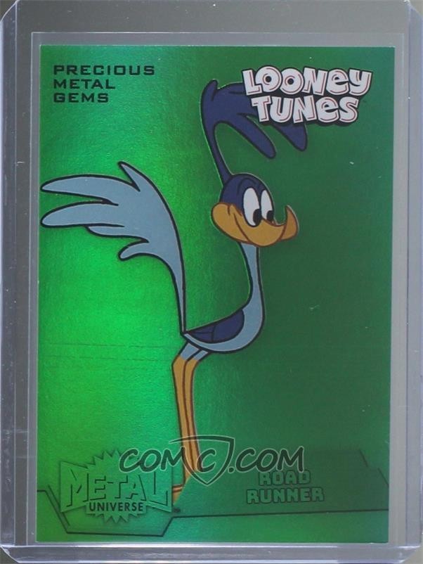 2024 Fleer Retro Looney Tunes Road Runner Precious Metal Gems PMG Green 5/10 🔥 2024 Fleer Retro Looney Tunes Road Runner Precious Metal Gems PMG Green 5/10 🔥