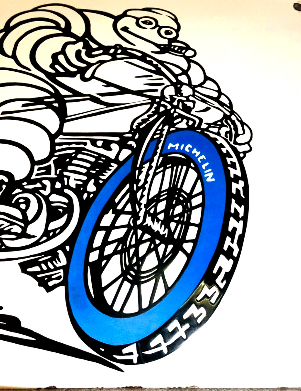 (1920s) RAREST OF RARE MICHELIN SIGN Circa:1923