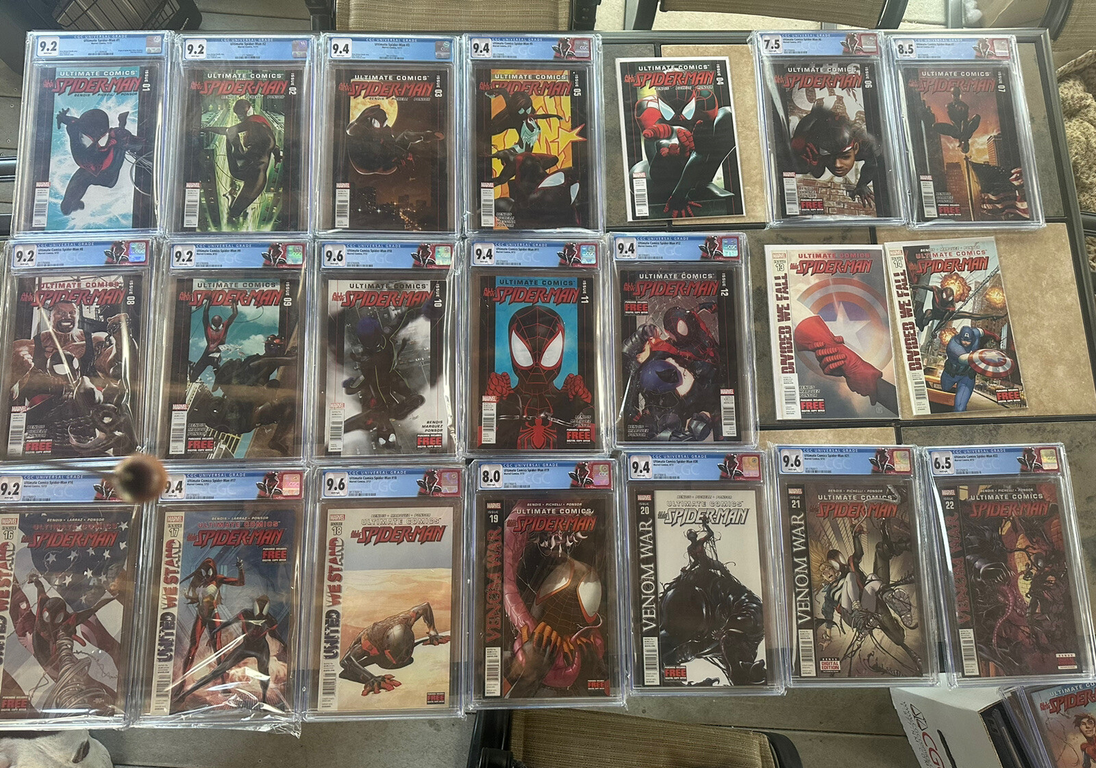 miles morales spiderman newsstand cgc lot variant and more ultimate fallout 4