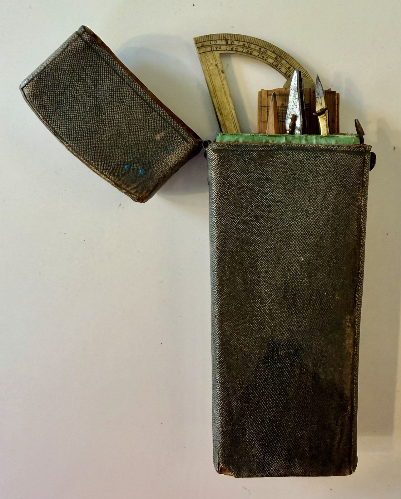 Antique Drafting Instrument Set in Shagreen Étui Case c.1770–1820 – Rare Estate