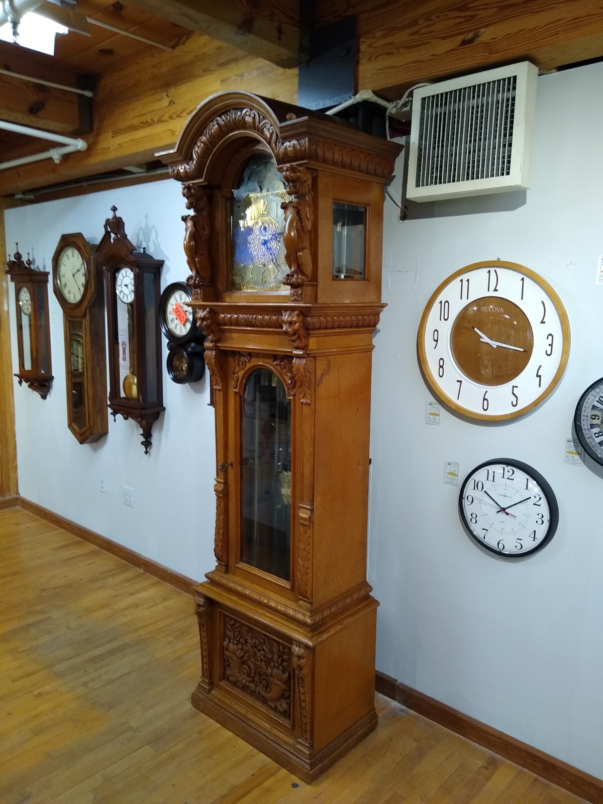 1913 English Elliott 9-tube grandfather clock