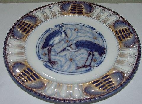 Bing and Grondahl Heron Plate from 1886-1888 23,5cm Bing and Grondahl Heron Plate from 1886-1888 23,5cm