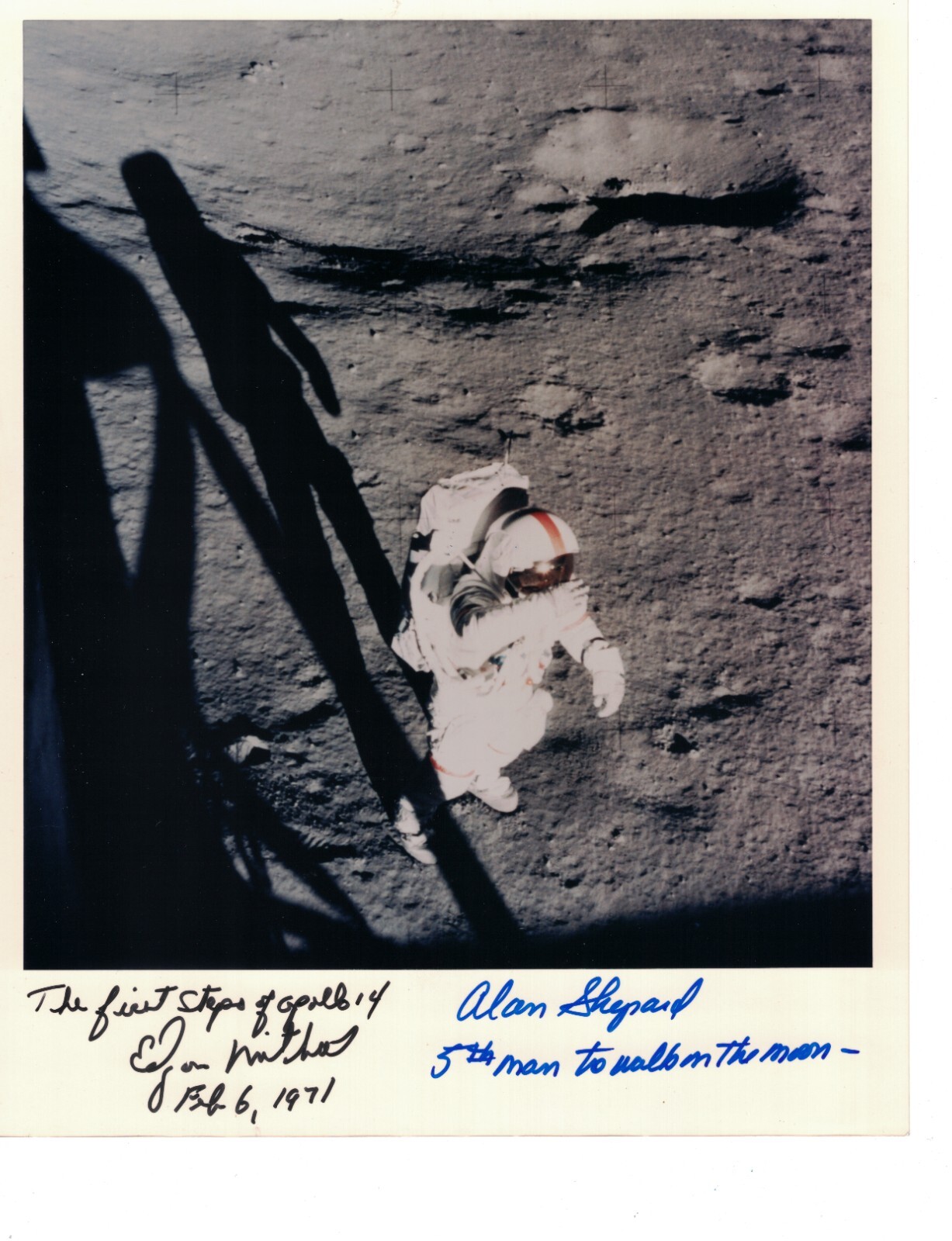 Apollo 14 Alan Shepard & Edgar Mitchell Signed Lunar Surface Apollo 14 Alan Shepard & Edgar Mitchell Signed Lunar Surface