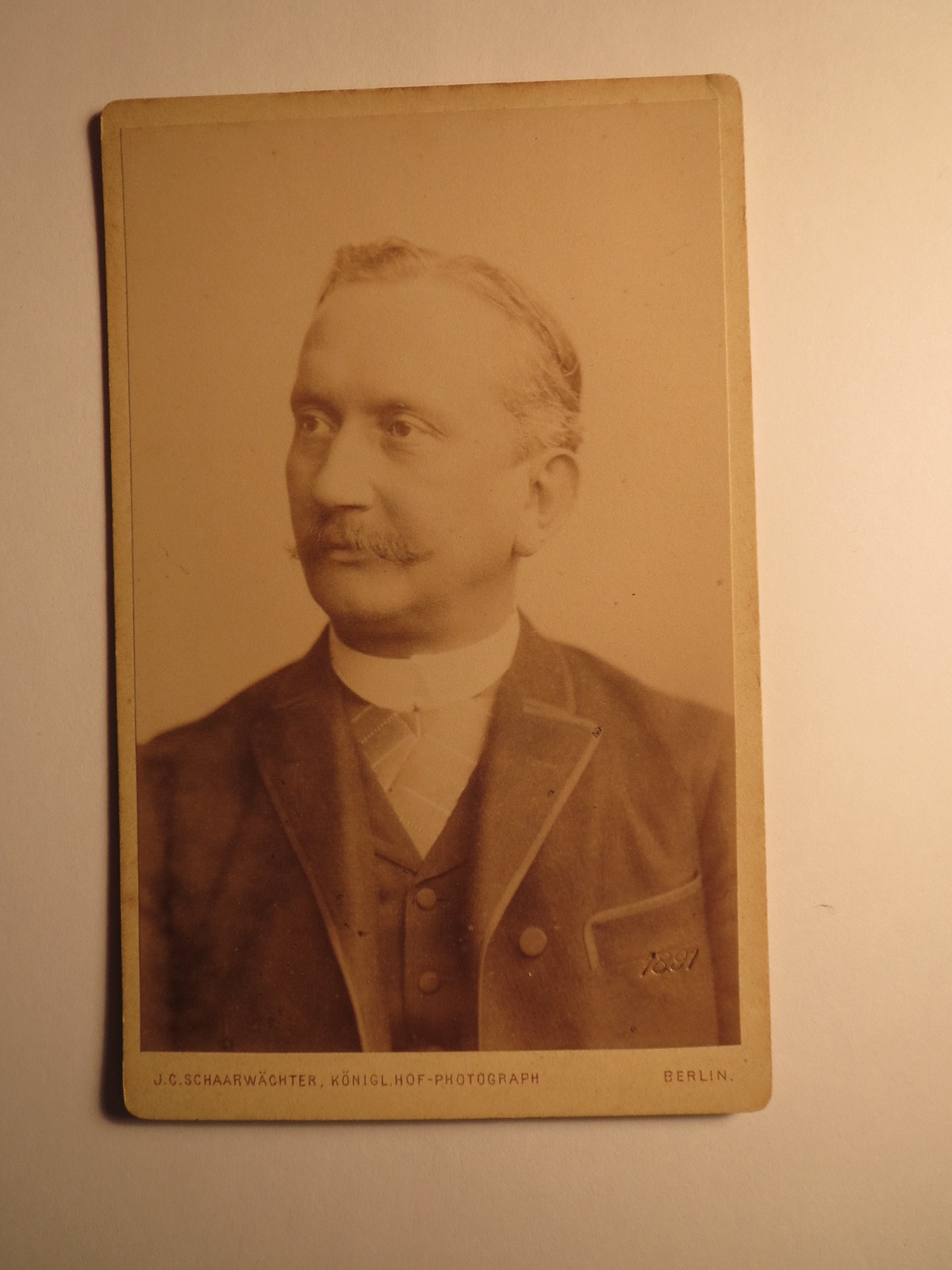 Berlin - Professor Dr. Johann Wilhelm Schütz - 1891 - Veterinarian CDV Berlin - Professor Dr. Johann Wilhelm Schütz - 1891 - Veterinarian CDV