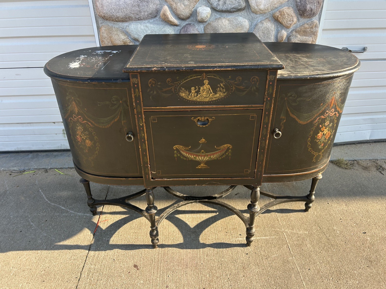 EXTREMELY RARE Columbia Grafonola P3-Adam Antique Phonograph 