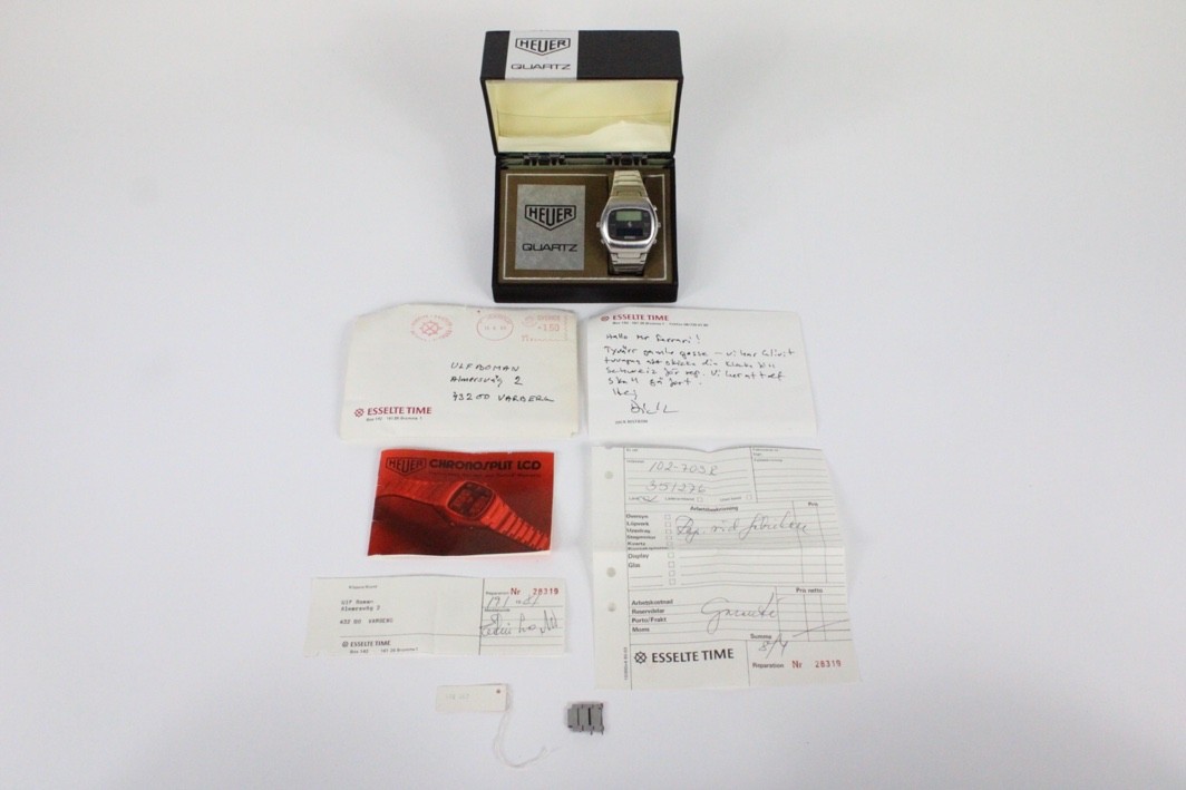 1977-78 Heuer Ferrari Chronosplit 102.703 Quartz LCD Watch 200 Pieces Worldwide 1977-78 Heuer Ferrari Chronosplit 102.703 Quartz LCD Watch 200 Pieces Worldwide