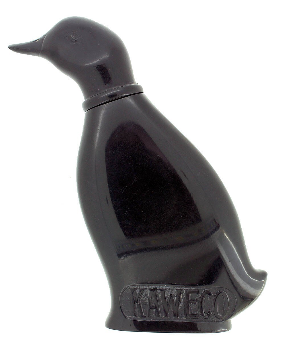 CIRCA 1923 KAWECO DUCK TRAVELING BLACK HARD RUBBER INKWELL EXTREMELY SCARCE