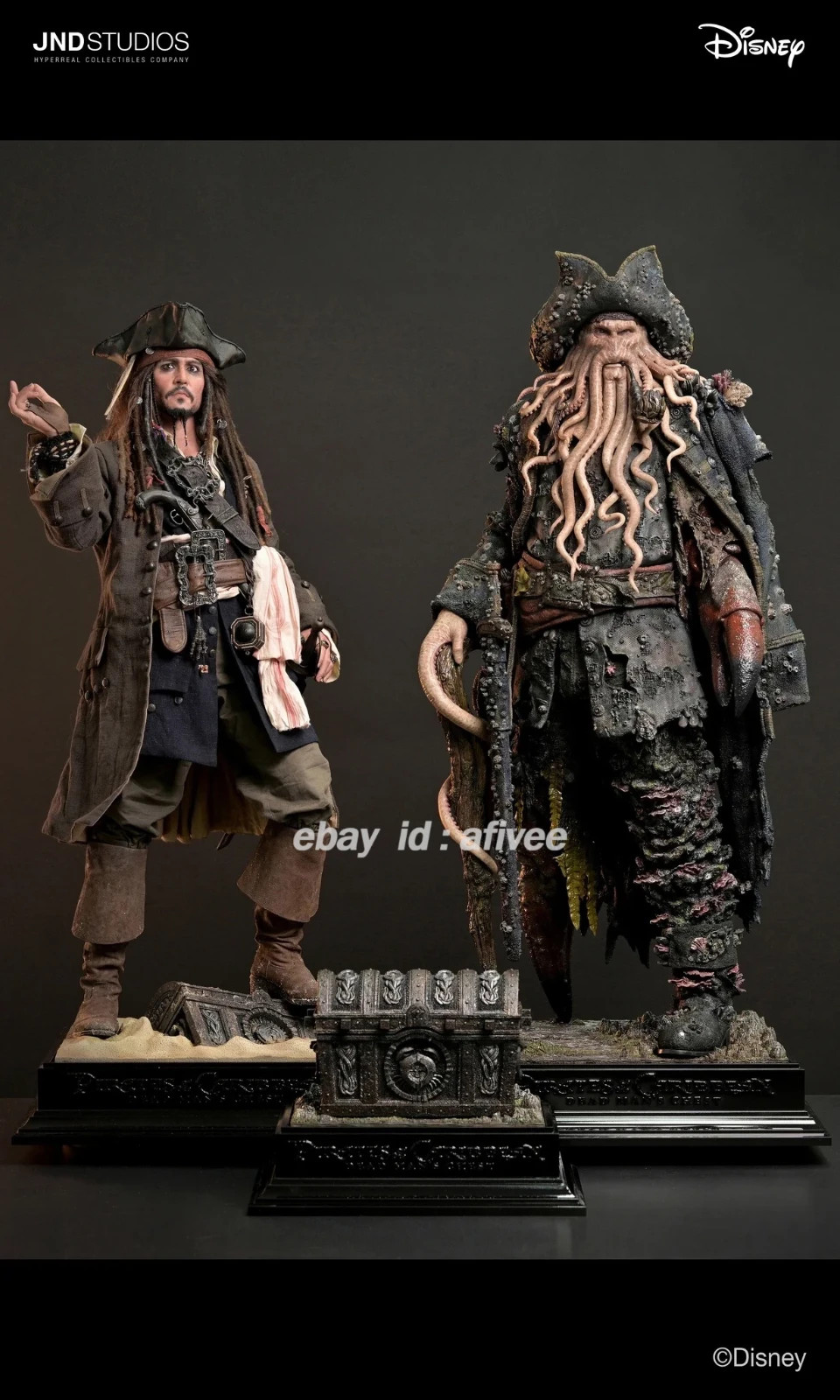 JND Studio Pirates of the Caribbean - Jack Sparrow & Davy Jones 1/3 Statue Set JND Studio Pirates of the Caribbean - Jack Sparrow & Davy Jones 1/3 Statue Set
