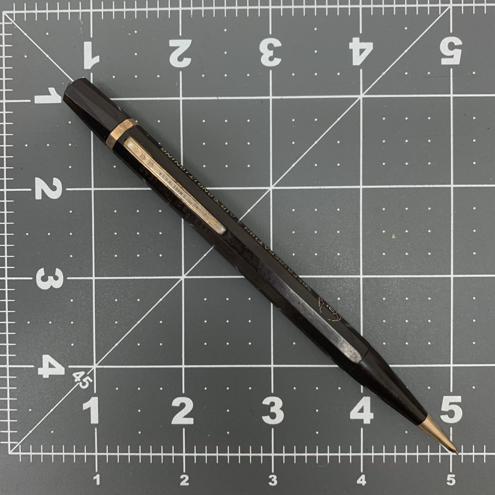 Vintage Auto point YORK Ad Mechanical Pencil Black Gold Made In USA * No Lead Vintage Auto point YORK Ad Mechanical Pencil Black Gold Made In USA * No Lead
