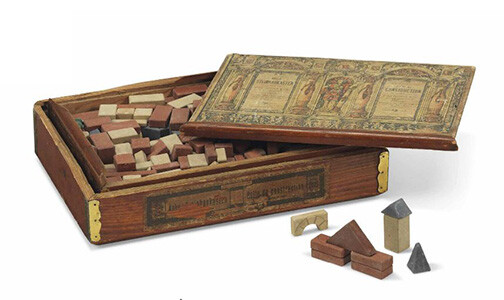 1880's Albert Einstein’s Childhood Anker-Steinbaukasten Building Blocks (RARE)
