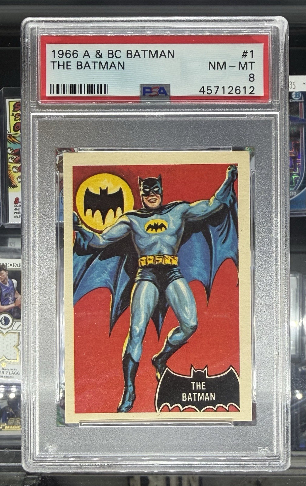 1966 A & BC BATMAN (BLACK BAT ON FRONT) #1 THE BATMAN PSA 8 HIGHEST GRADED COPY
