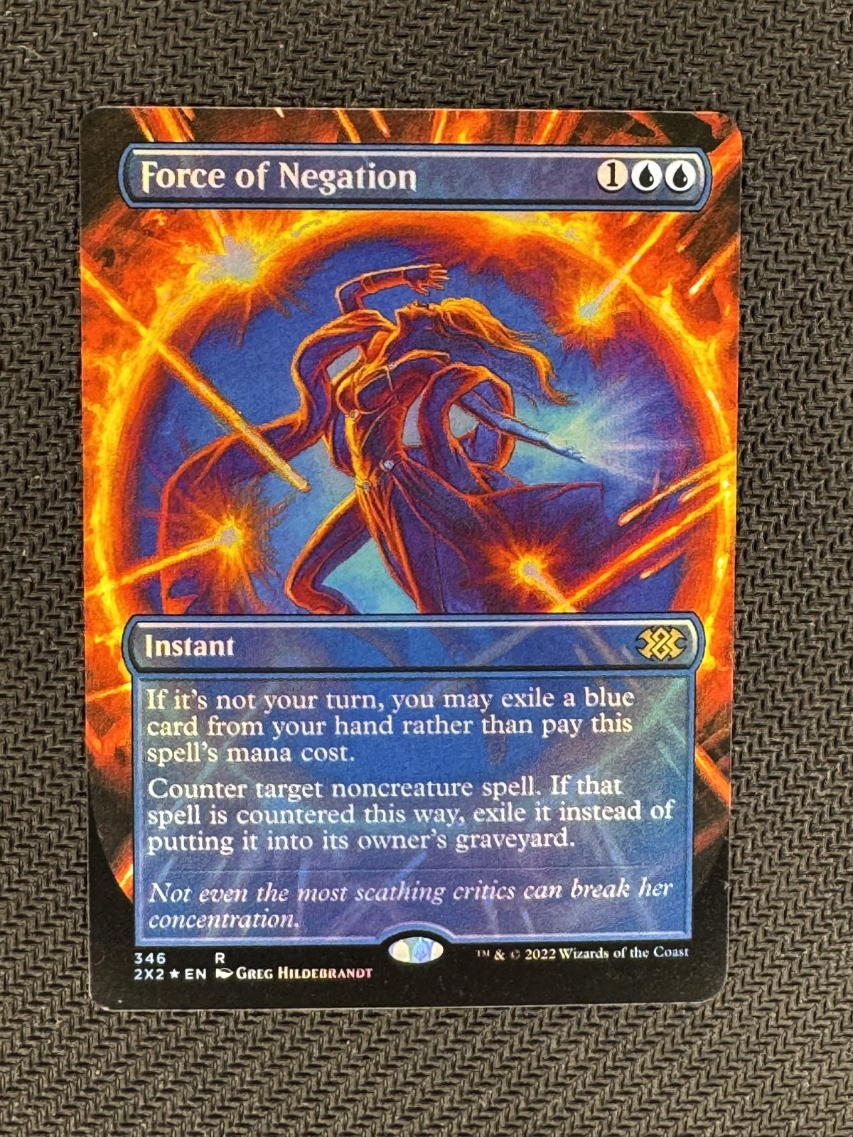 MTG Force of Negation (Borderless, Foil) - Double Masters 2022 (2X2) #346 MTG Force of Negation (Borderless, Foil) - Double Masters 2022 (2X2) #346