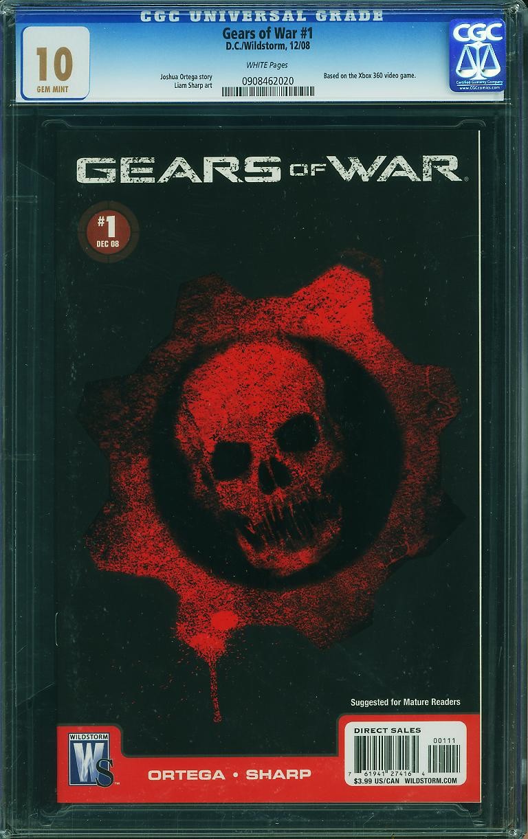 Gears of War #1 CGC 10.0🔥1st App in Comics🔥9.8 9.9 DC/Wildstorm 2008 R8 920 cm Gears of War #1 CGC 10.0🔥1st App in Comics🔥9.8 9.9 DC/Wildstorm 2008 R8 920 cm