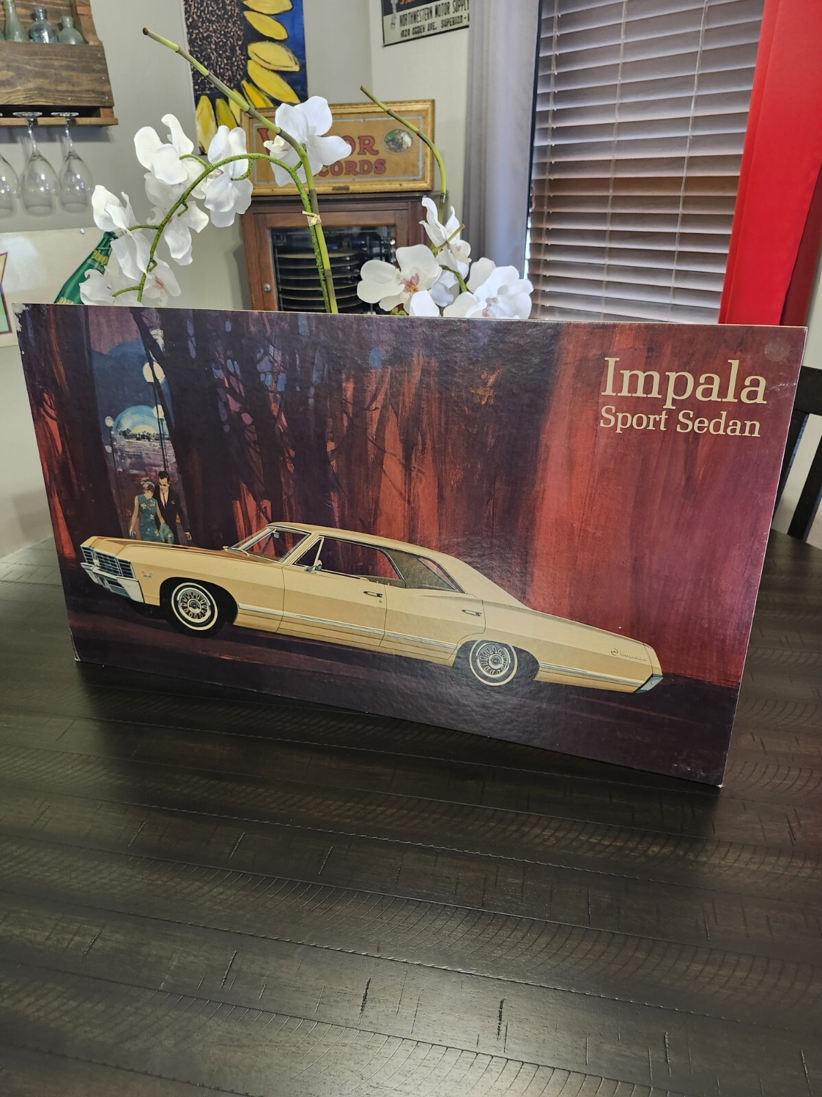 Original 1967 Sport Impala Sedan Dealership Advertising Sign